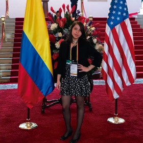 Gabriela Sáenz estudiante de Lenguas Modernas de la U. EAN realizó sus prácticas profesionales en la Cancillería