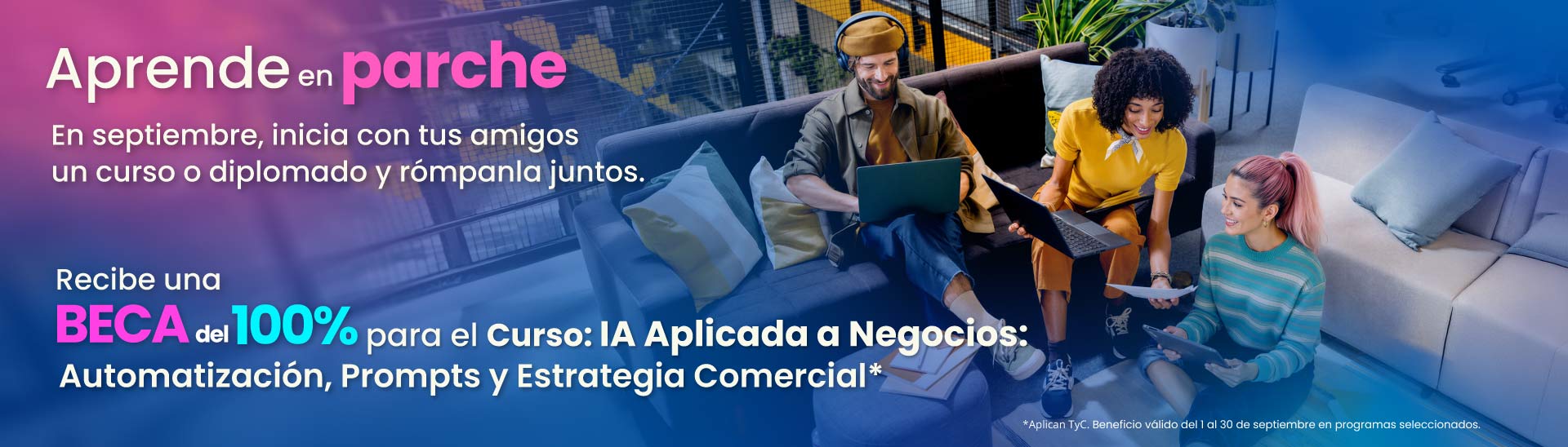 Banner prima educación continua Universidad Ean