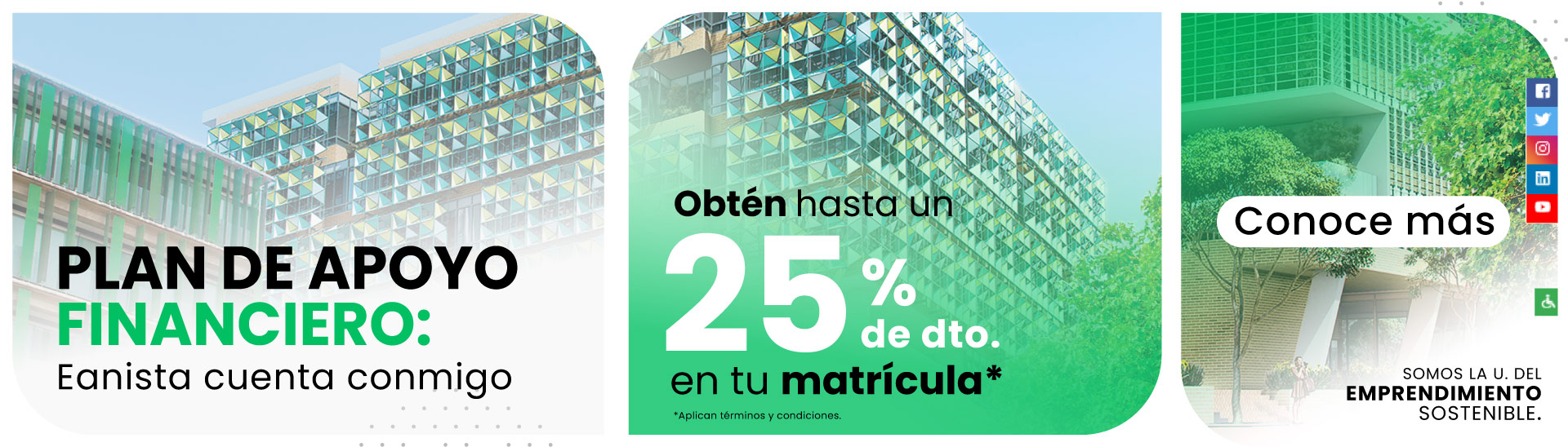 Plan de Apoyo Financiero Eanista Cuenta Conmigo - 25% de Dto.