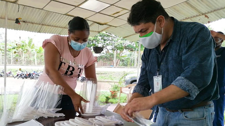 Llegada de caretas de Salvar Vidas Ean a Tumaco, Nariño.