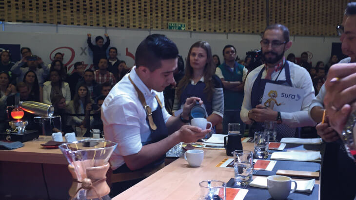Ronald Valero el mejor barista de Colombia Estudiante de Administración de Empresas EAN 2