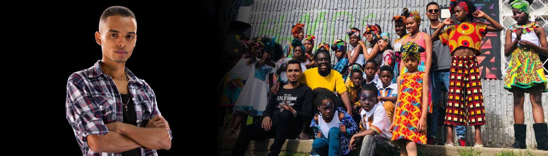 Kevins Castillo, un eanista que desarrolla proyectos culturales de inclusión social.