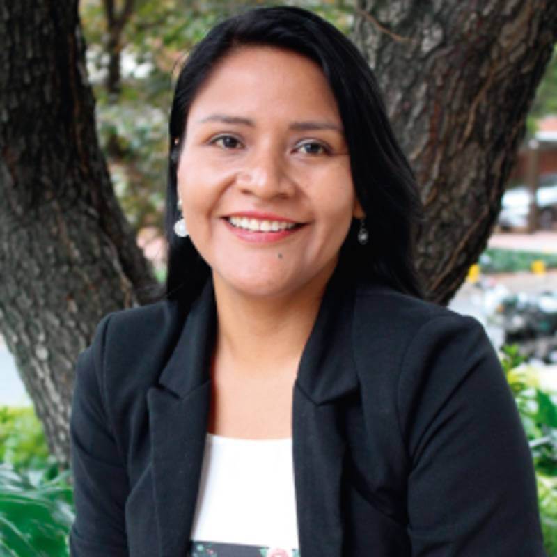 María Nidia Becerra líder de la Amazonía y estudiante de Gestión Cultural EAN