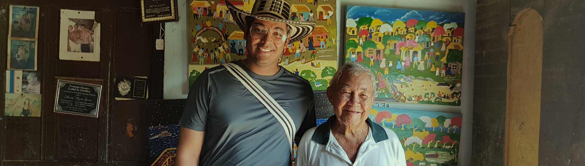 William Puche durante el rodaje del Indio Sinuano.