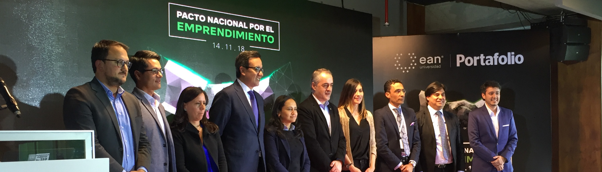 Universidad Ean y Portafolio firman el pacto nacional por el emprendimiento en Colombia