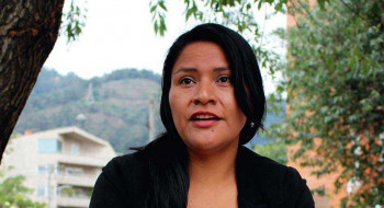 María Nidia Becerra líder de la Amazonía y estudiante de Gestión Cultural Universidad EAN